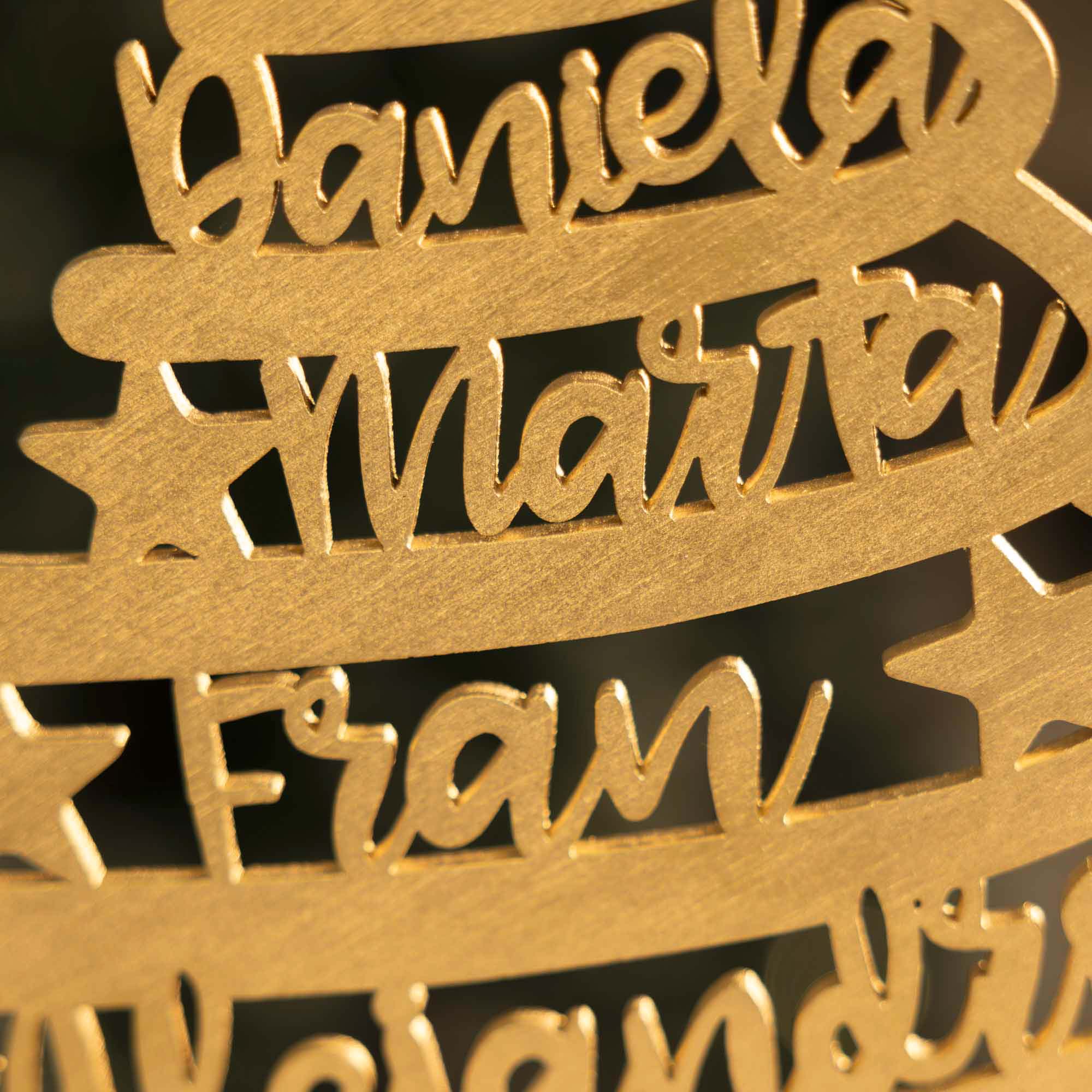 Árbol de navidad familiar personalizado 25cm de alto - Imagen 11