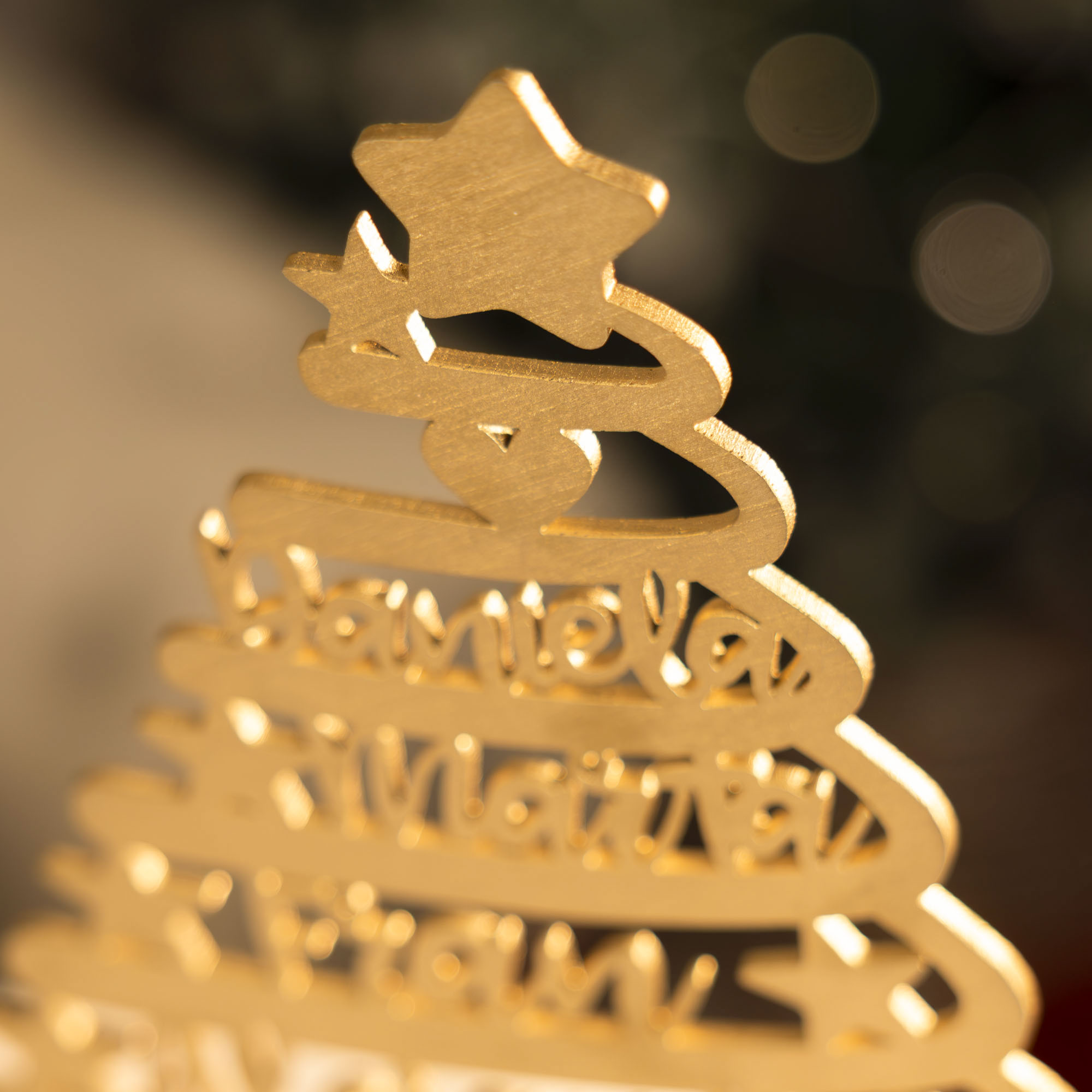 Árbol de navidad familiar personalizado 25cm de alto - Imagen 8