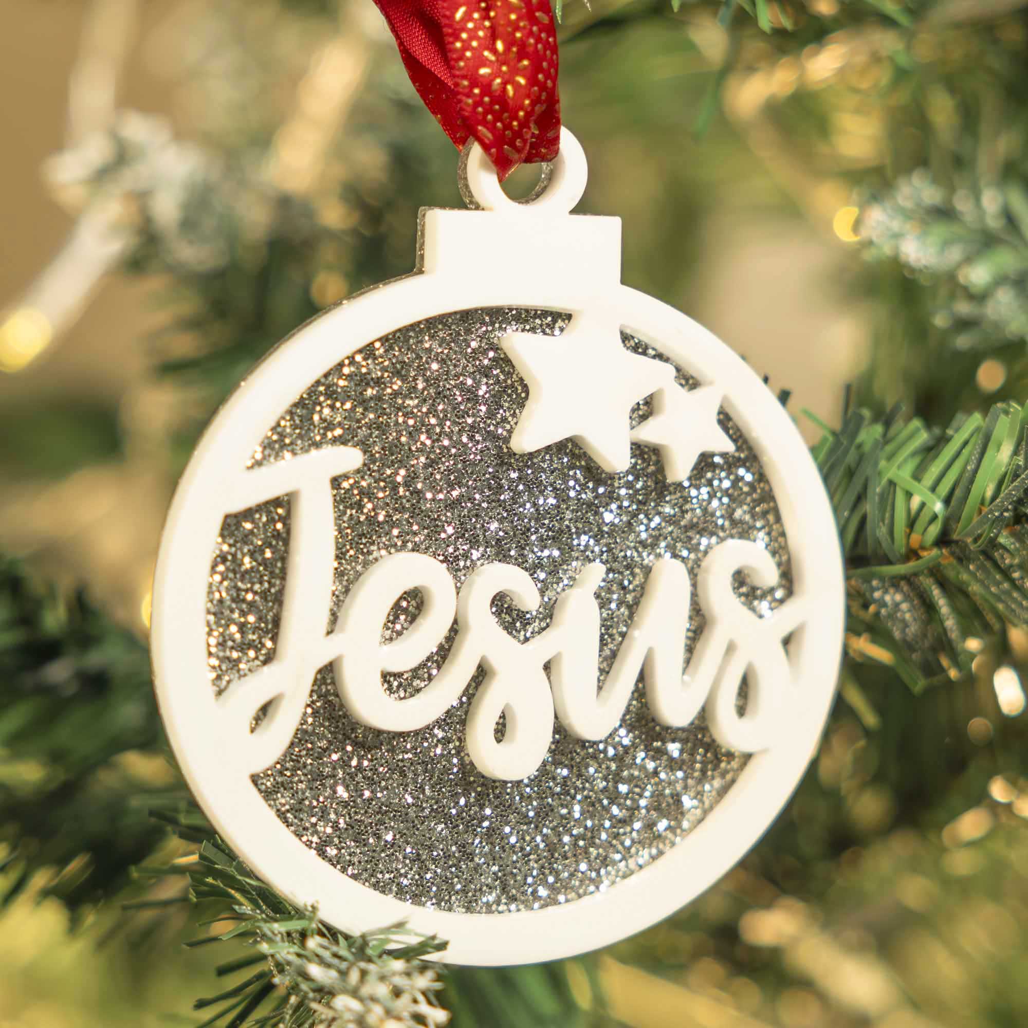 Bolas de navidad personalizadas con estrellas. - Imagen 7