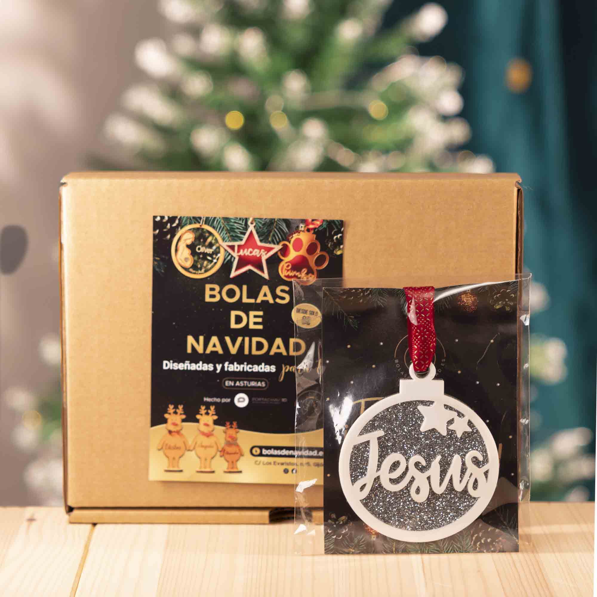 Bolas de navidad personalizadas con estrellas. - Imagen 5