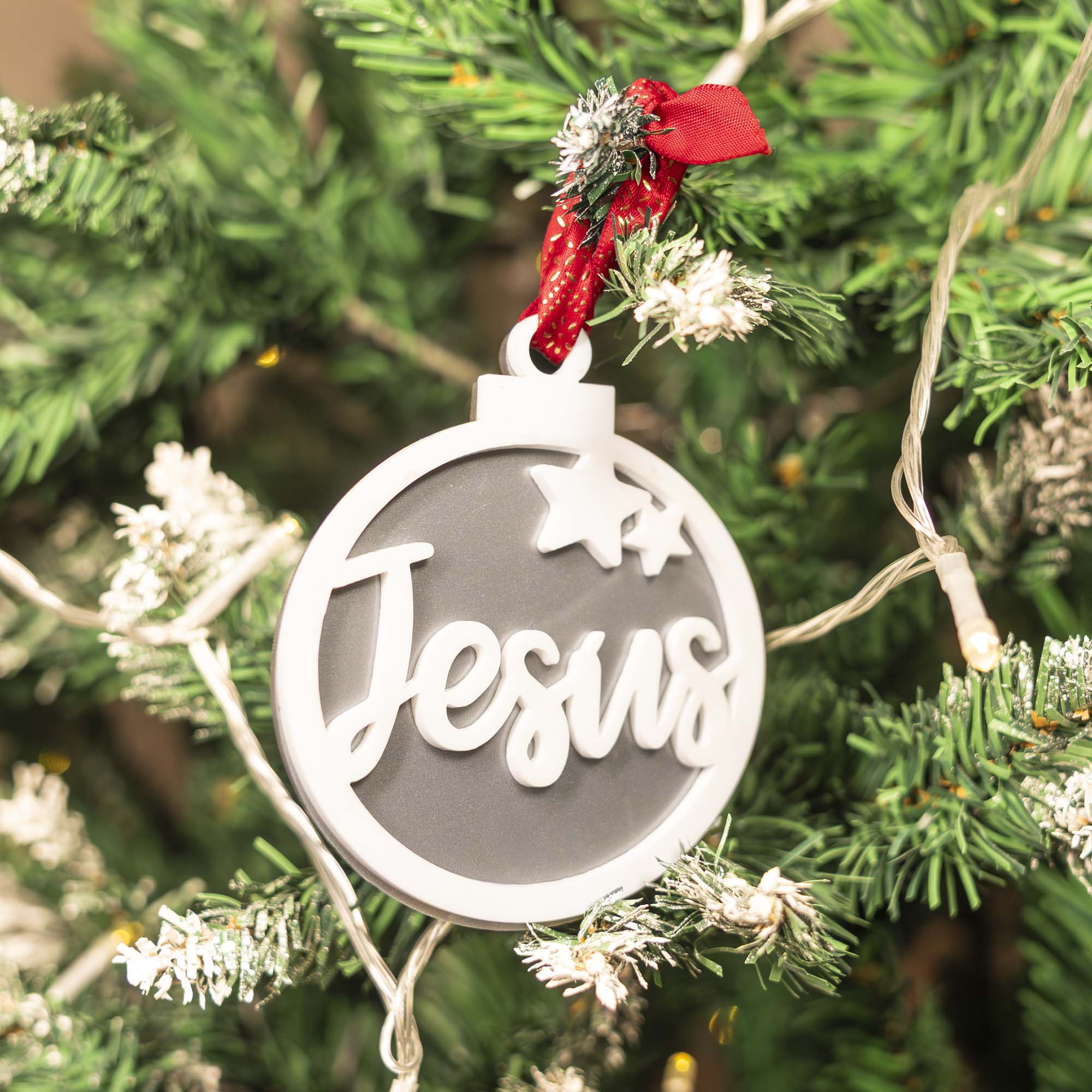 Bolas de navidad personalizadas con estrellas. - Imagen 8