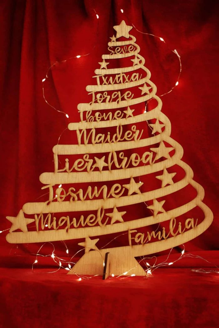 Arbol de navidad mediano personalizado