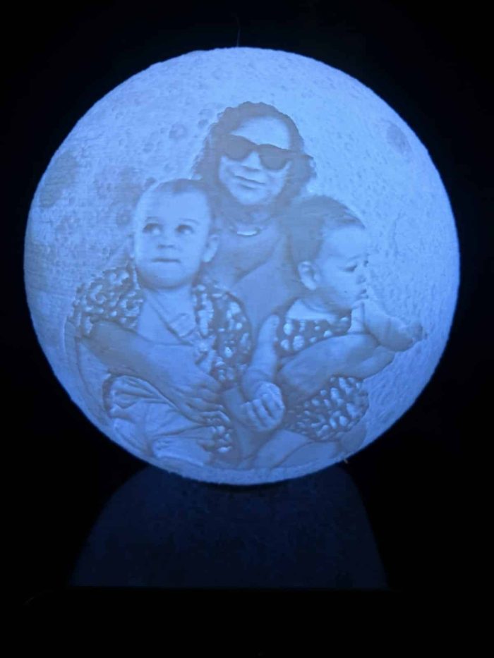 Lámpara luna con luz LED personalizada - Imagen 5