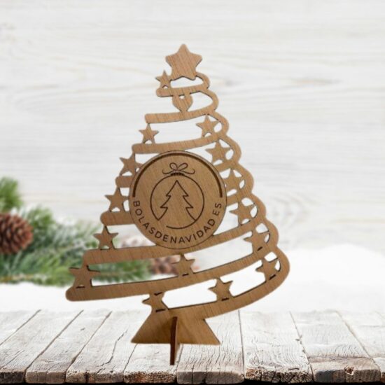Árbol de navidad logo personalizado 25cm de alto