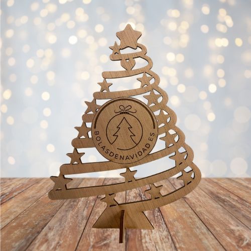 Árbol de navidad logo personalizado