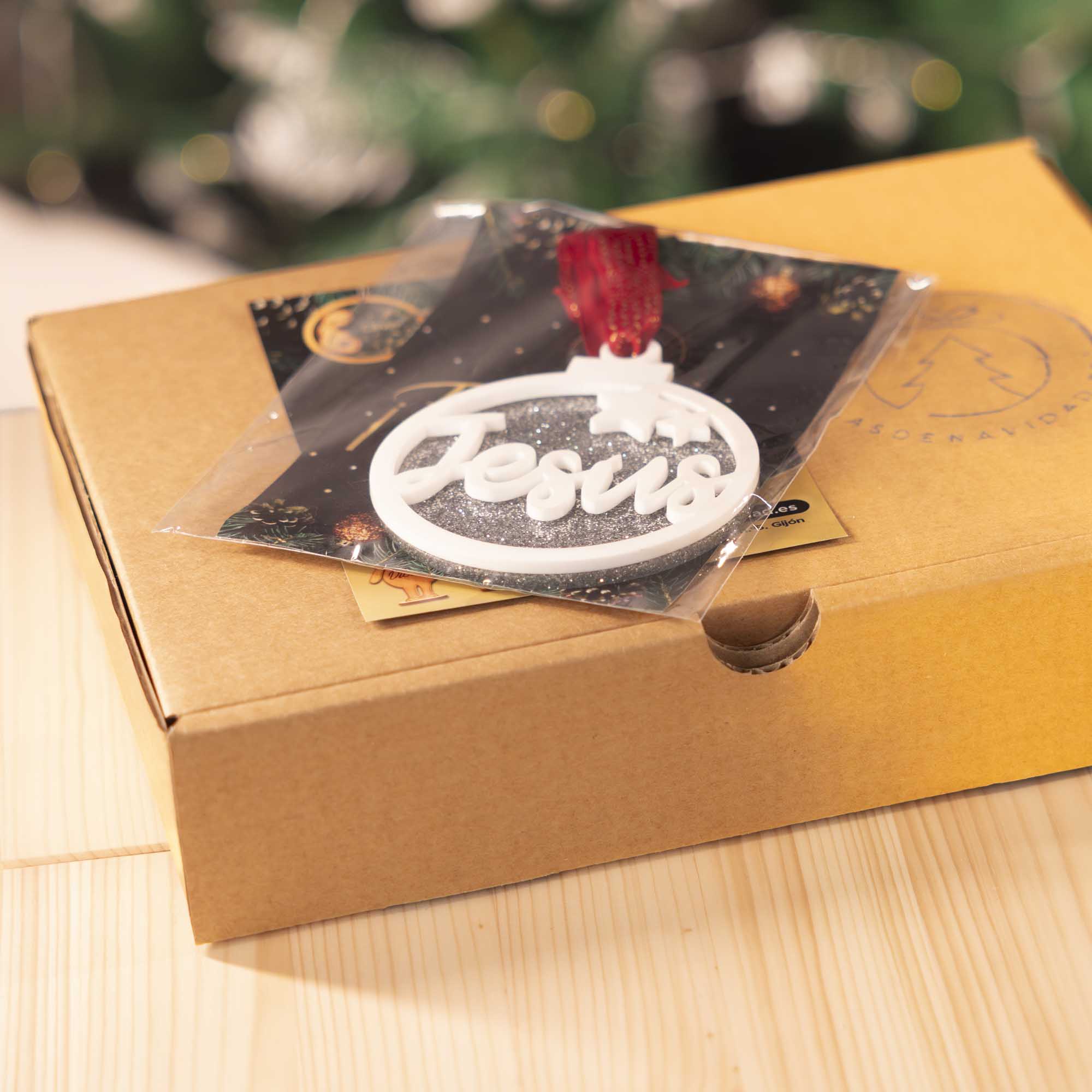 Bolas de navidad personalizadas con estrellas. - Imagen 6