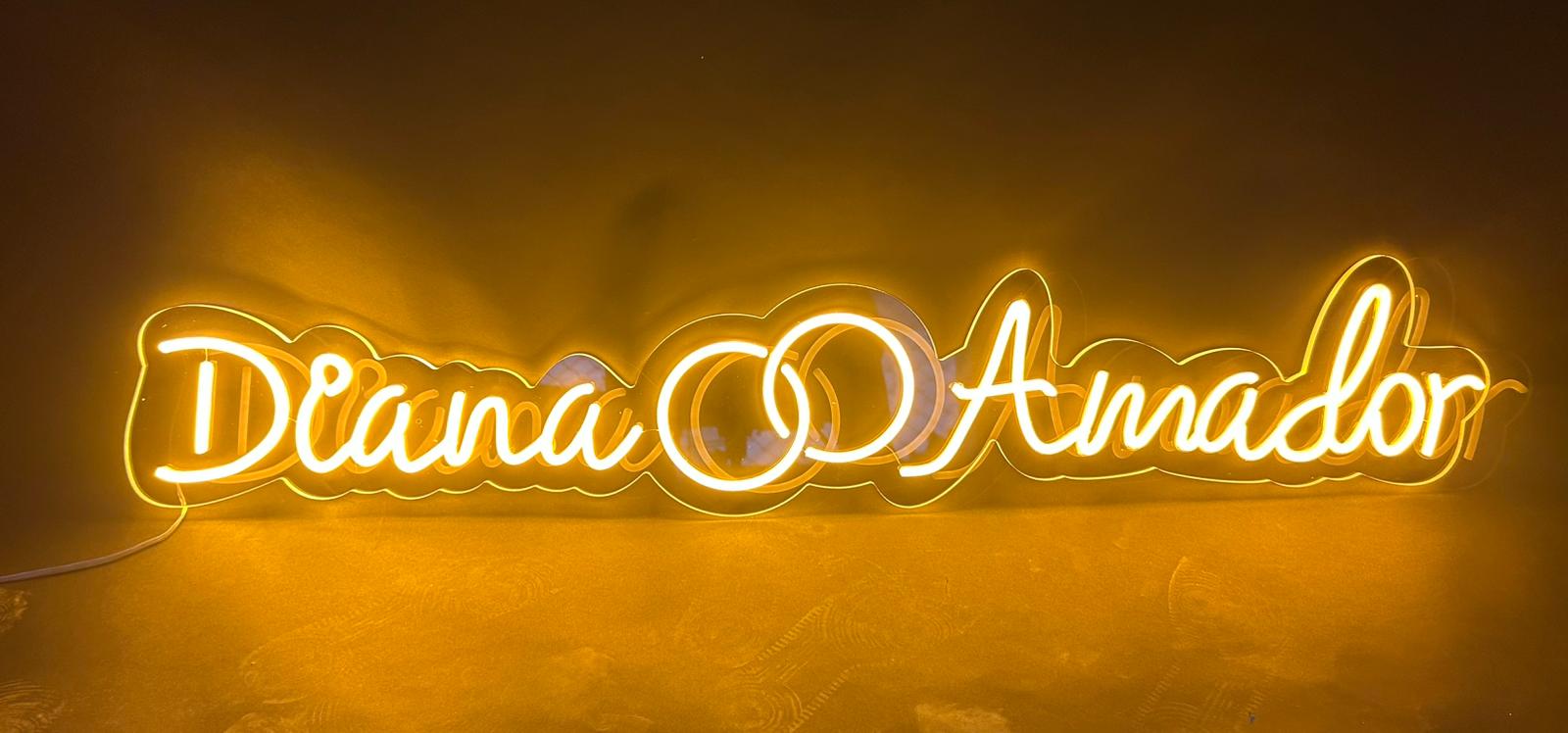 Neón LED Diana y Amador